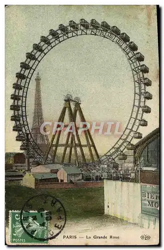 Cartes postales Paris La Grand Roue Tour Eiffel