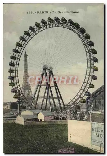 Cartes postales Paris La Grand Roue Tour Eiffel