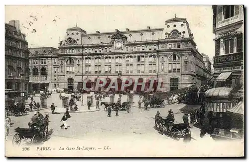 Cartes postales Paris La Gare St Lazare