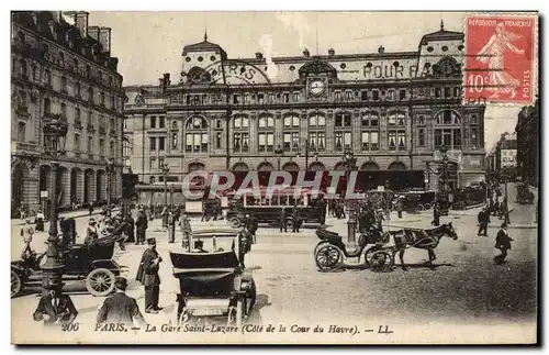 Ansichtskarte AK Paris La Gare Saint Lazare Cote de la Cour du Havre