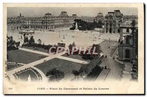 Ansichtskarte AK Paris place Du Carrousel Et Palais Du Louvre