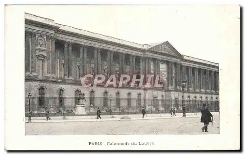 Ansichtskarte AK Paris Colonnade Du Louvre