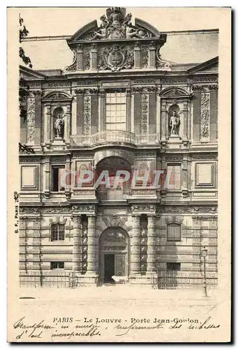 Cartes postales Paris Le Louvre Porte Jean Goujon