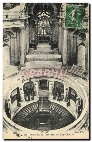 Cartes postales Paris Hotel Des Invalides Le Tombeau De Napoleon 1er