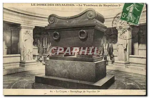 Cartes postales Le Dome Des Invalides Le Tombeau De Napoleon 1er Paris