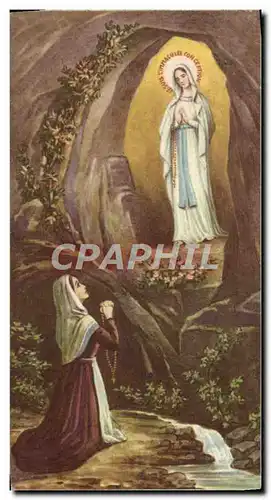 Image pieuse Priere A Notre Dame De Lourdes Vierge Sainte