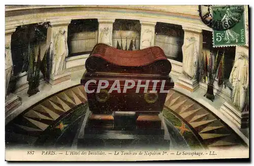 Cartes postales Paris L&#39Hotel Des Invalides Le Tombeau De Napoleon 1er le sarcophage