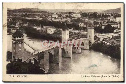 Cartes postales Cahors Le Pont Valentre Pont du diable