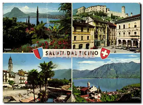 Moderne Karte Saluti Dal Ticino