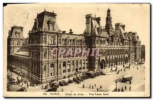 Cartes postales Paris Hotel De Ville