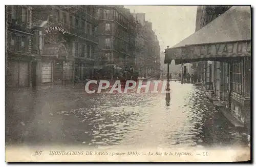 Ansichtskarte AK Inondations De Paris la Rue De La Pepiniere Janvier 1910