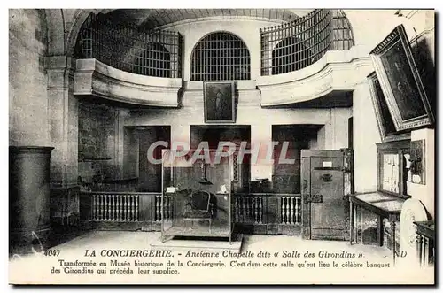 Cartes postales Paris La Conciergerie Ancienne Chapelle dite Salle des Girondins