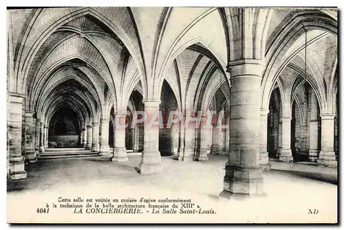 Ansichtskarte AK Paris La Conciergerie La Salle Saint Louis