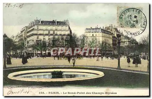 Cartes postales Paris Le Rond Point Des Champs Elysees