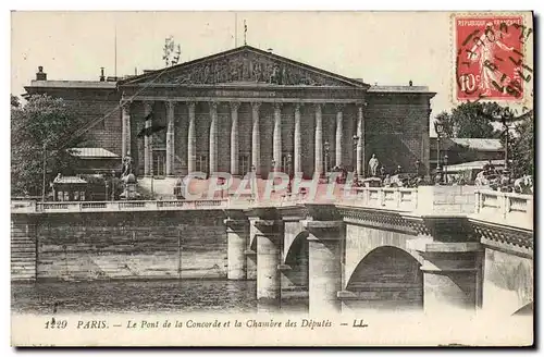 Ansichtskarte AK Paris Le Pont De La Concorde De Et La Chambre Des Deputes