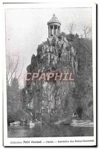 Cartes postales Paris Belvedere Des Buttes Chaumont