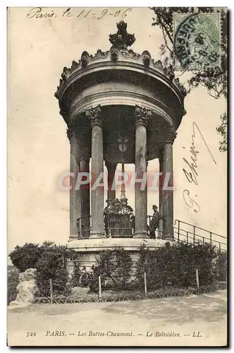 Ansichtskarte AK Paris Les Buttes Chaumont Le Belvedere