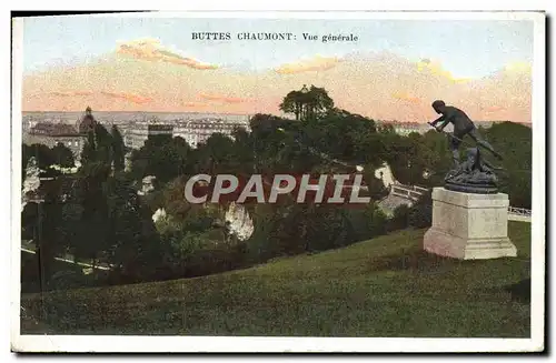 Ansichtskarte AK Pairis Buttes Chaumont Vue Generale
