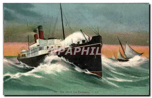 Cartes postales Un Coup De Tangage Bateau