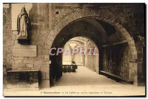 Cartes postales Rocamadour Le Coffre au Verrou Legendaire Et Cloitres