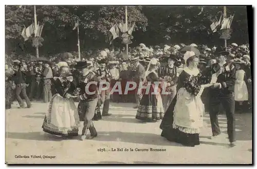 Ansichtskarte AK Le Bal De La Gavotte Bretonne Folklore