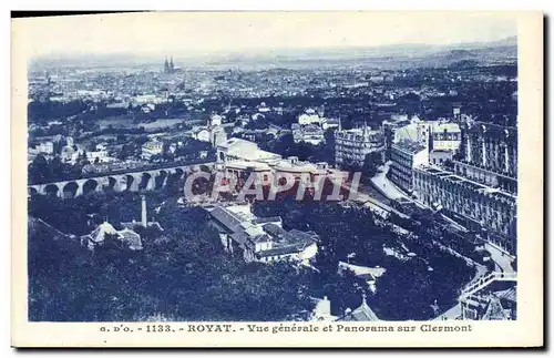 Cartes postales Royat Vue Generale Et Panorama Sur Clermont