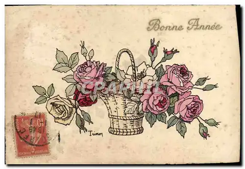 Cartes postales Fantaisie Fleurs