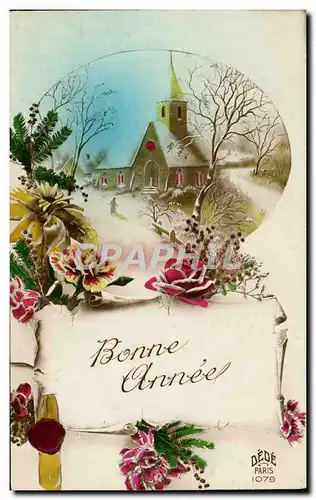 Cartes postales Fantaisie Bonne annee