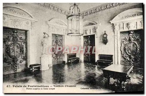 Ansichtskarte AK Palais De Fontainebleau Vestibule D&#39Honneur