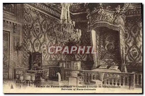 Cartes postales Palais De Fontainebleau chambre A Coucher De Marie Antoinette