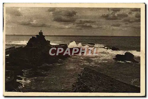 Ansichtskarte AK La Douce France Biarritz Le Rocher De La Vierge