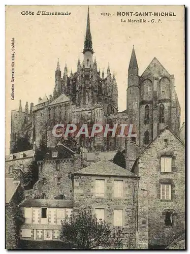 Cartes postales Cote d'Emeraude Mont Saint Michel La Merveille
