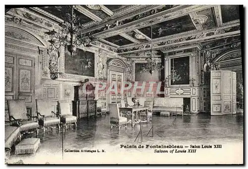 Cartes postales Palais De Fontainebleau Salon Louis XIII