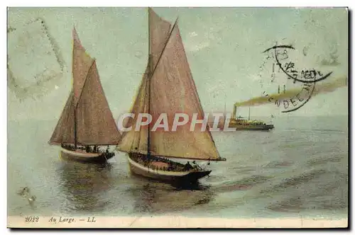 Cartes postales Au Large Bateaux