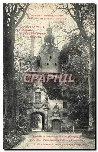 Cartes postales Environs De Bretteville Sur Laize Gouvix Porte D&#39Entree Du Chateau D&#39Outrelaize