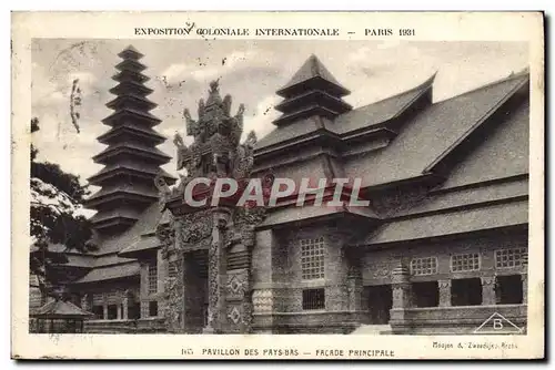 Cartes postales Exposition Coloniale Internationale Paris 1931 Pavillon Des Pays Bas Facade Principale