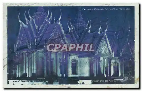 Ansichtskarte AK Exposition Coloniale internationale De Paris Pavillon du Cambodge