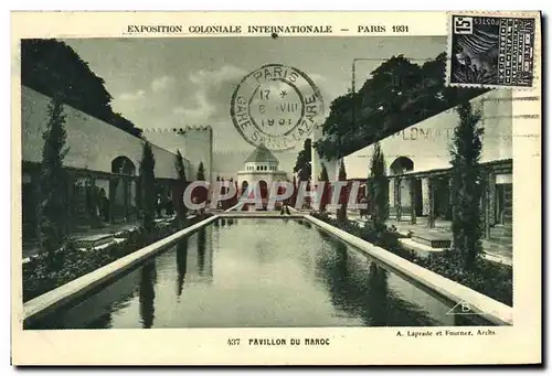 Cartes postales Exposition Coloniale Internationale Paris Pavillon Du Maroc