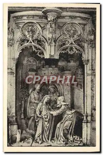 Cartes postales Eglise De Brou La Visitation Fragment De Retable