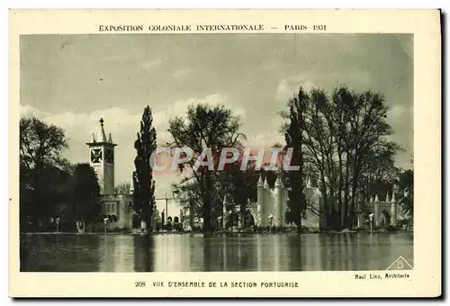 Cartes postales Exposition Coloniale Internationale Paris 1931 Vue d&#39ensemble de la section portugaise Portug