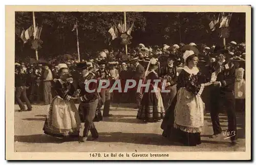 Ansichtskarte AK Le Bal de La Gavotte Bretonne Folklore