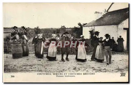 Cartes postales Costumes Moeurs Et Costumes Bretons Danses bretonnes Folklore