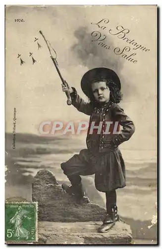 Cartes postales La Bretagne Vous Salue Enfant Folklore