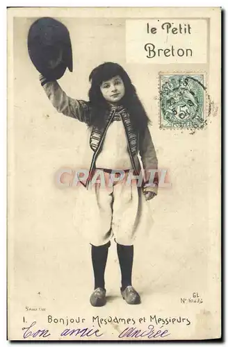 Cartes postales La Breton le Petit Folklore Enfant