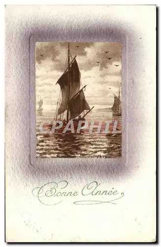 Cartes postales Bonne Annee Bateau