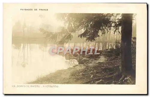 Cartes postales Fantaisie Paysages de France Bords de riviere