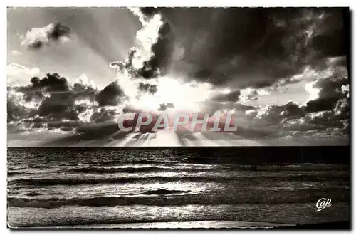 Cartes postales moderne coucher de soleil sur l'ocean