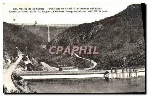 Ansichtskarte AK Vallee de la Sioule Panorama du Viaduc et du Barrage des Fades