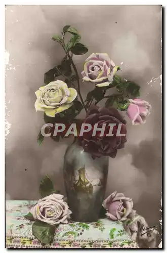 Cartes postales Fantaisie Fleurs