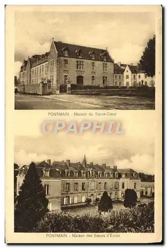 Cartes postales Pontmain Maison du Sacre Coeur Maison des soeurs d'Evron
